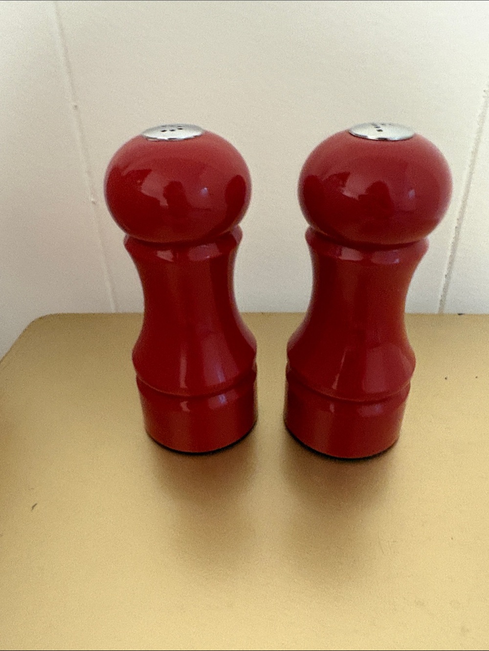 Longaberger Red Salt and Pepper Shakers